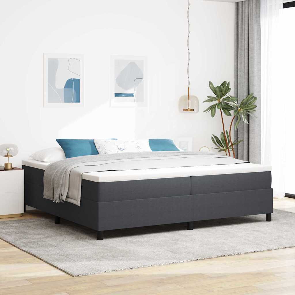 Boxspringbett Und Weiß 203 X 80 X 60 Cm Cordstoff