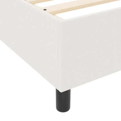 Boxspringbett Creme Und Weiß 203 X 200 X 60 Cm Cordstoff