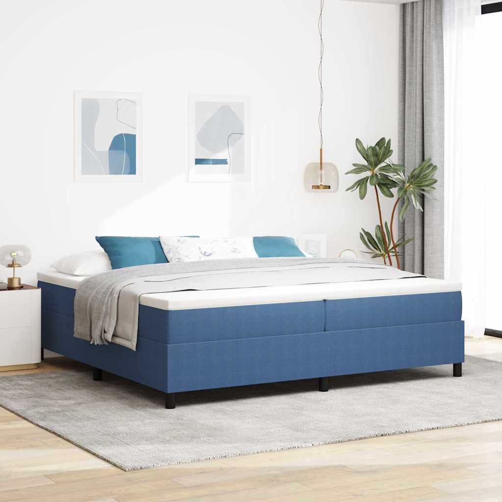 Boxspringbett Und Weiß 203 X 80 X 60 Cm Cordstoff