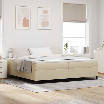 Boxspringbett Und Weiß 203 X 80 X 60 Cm Cordstoff