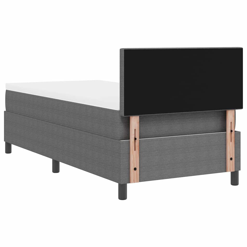 Boxspringbett Und Weiß 203 X 80 X 88 Cm Cordstoff