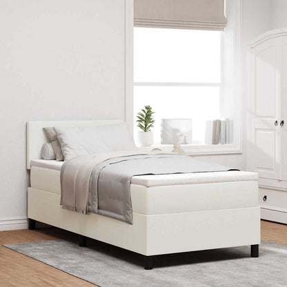 Boxspringbett Und Weiß 203 X 80 X 88 Cm Cordstoff