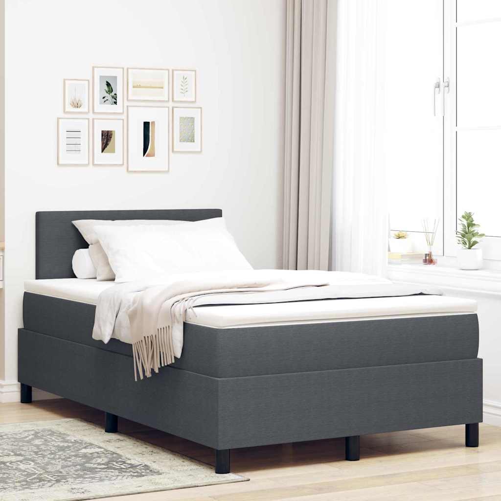 Boxspringbett Und Weiß 203 X 80 X 88 Cm Cordstoff
