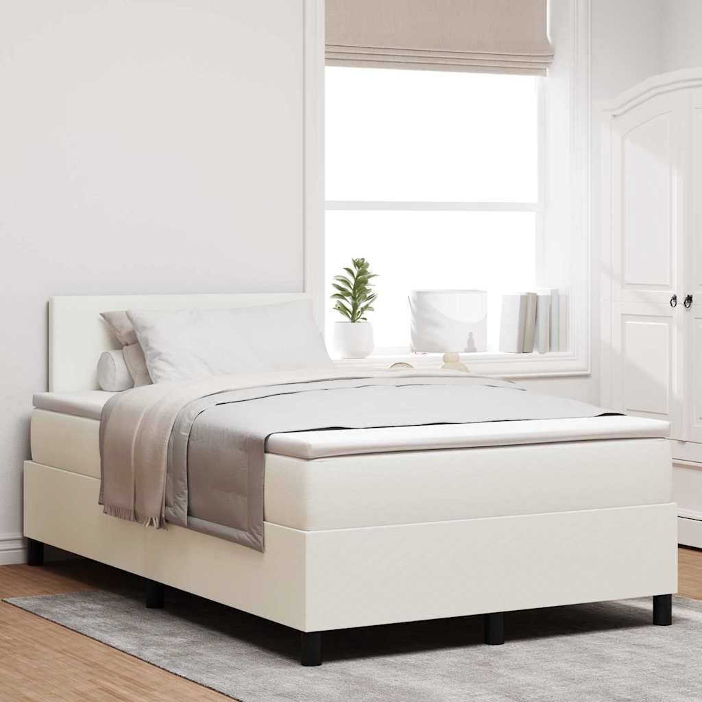 Boxspringbett Und Weiß 203 X 80 X 88 Cm Cordstoff