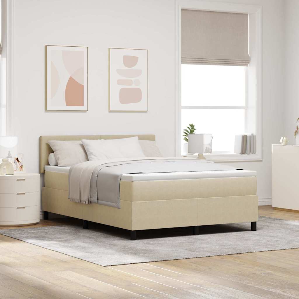 Boxspringbett Und Weiß 203 X 80 X 88 Cm Cordstoff
