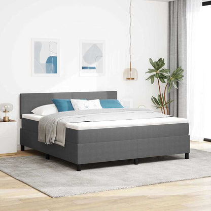 Boxspringbett Und Weiß 203 X 80 X 88 Cm Cordstoff
