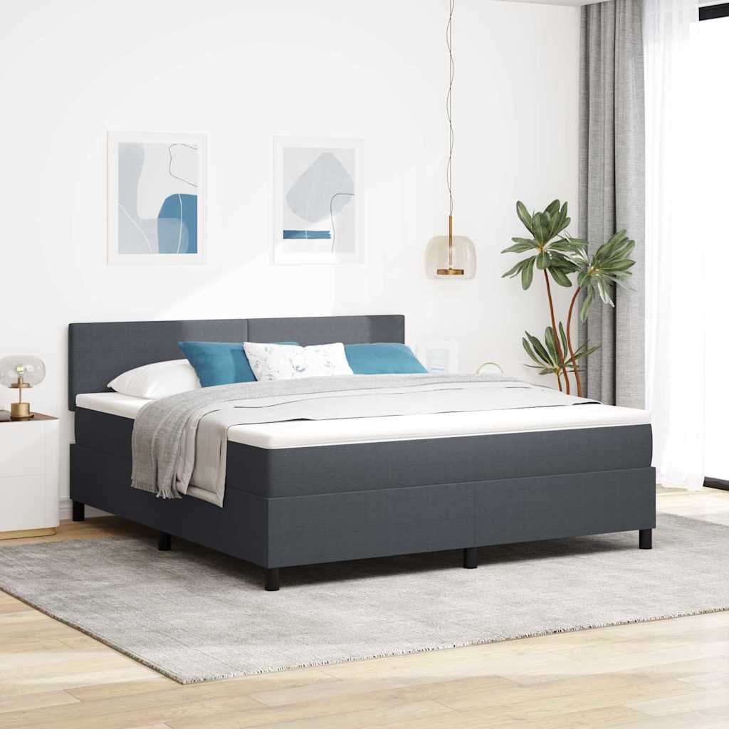 Boxspringbett Und Weiß 203 X 80 X 88 Cm Cordstoff