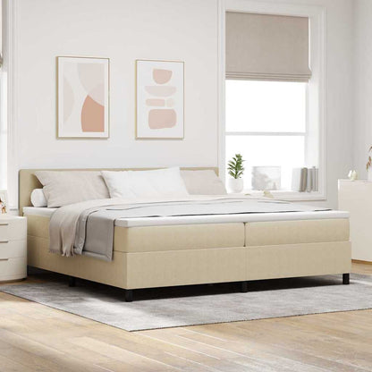 Boxspringbett Und Weiß 203 X 80 X 88 Cm Cordstoff