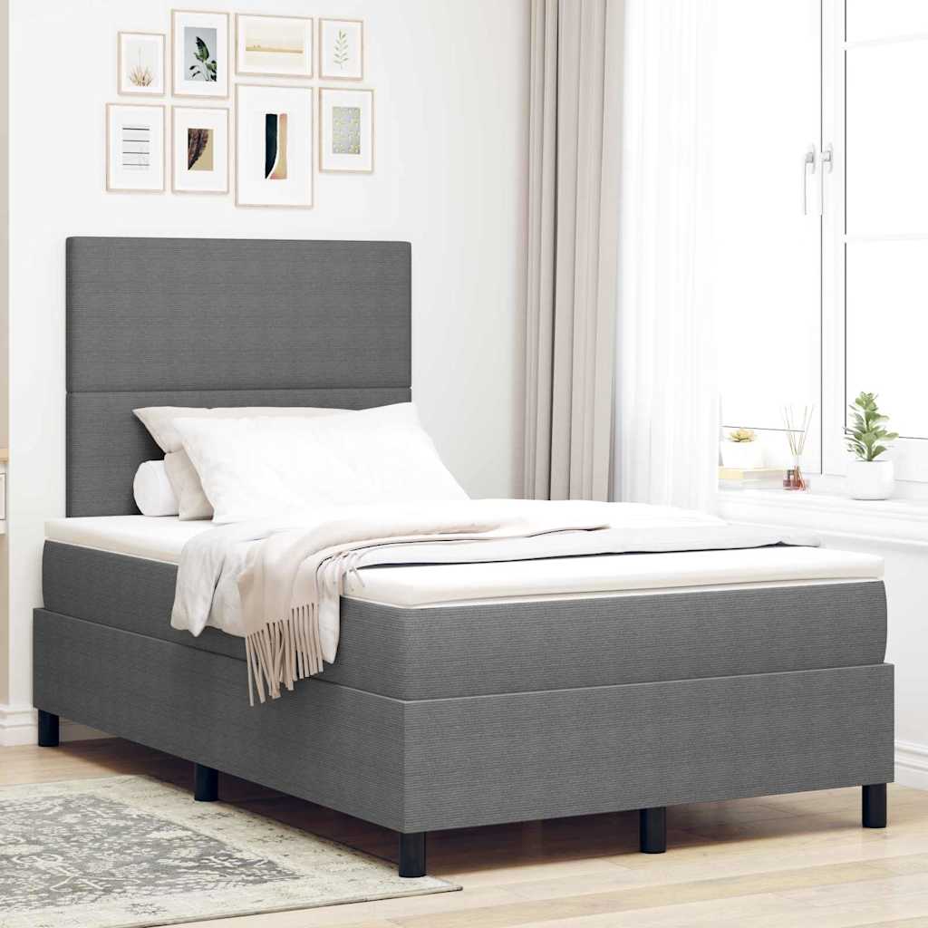 Boxspringbett Und Weiß 203 X 80 X 88 Cm Cordstoff