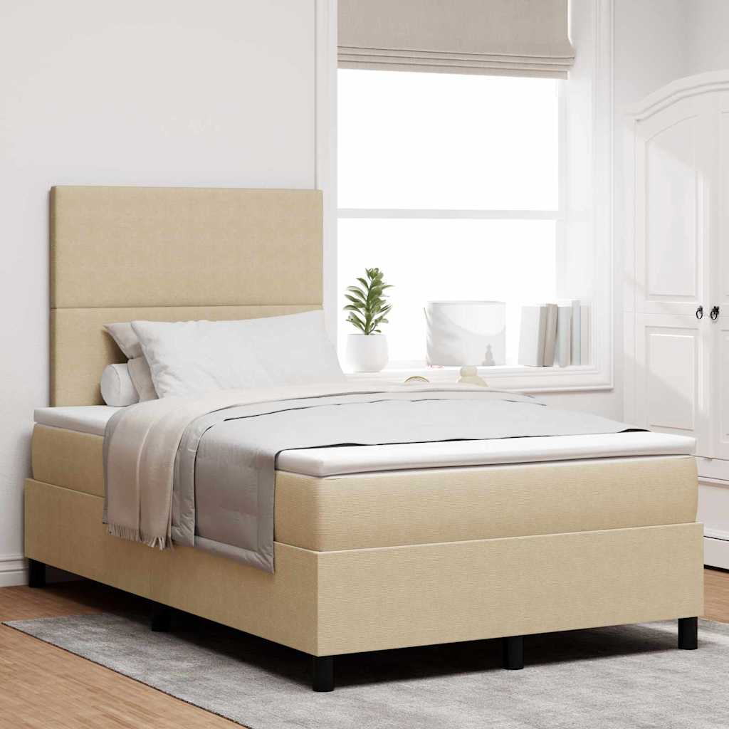 Boxspringbett Und Weiß 203 X 80 X 88 Cm Cordstoff