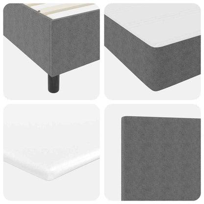 Boxspringbett Und Weiß 203 X 90 X 88 Cm Cordstoff