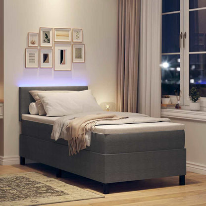 Boxspringbett Und Weiß 203 X 90 X 88 Cm Cordstoff