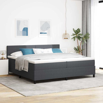 Boxspringbett Und Weiß 203 X 90 X 88 Cm Cordstoff