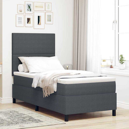 Boxspringbett Und Weiß 203 X 90 X 88 Cm Cordstoff