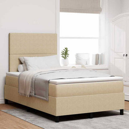 Boxspringbett Und Weiß 203 X 90 X 88 Cm Cordstoff