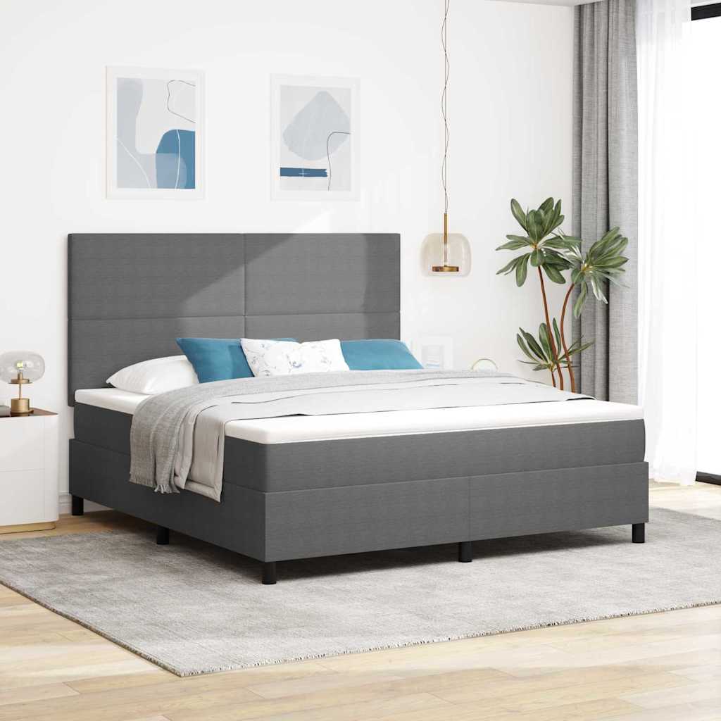 Boxspringbett Und Weiß 203 X 90 X 88 Cm Cordstoff