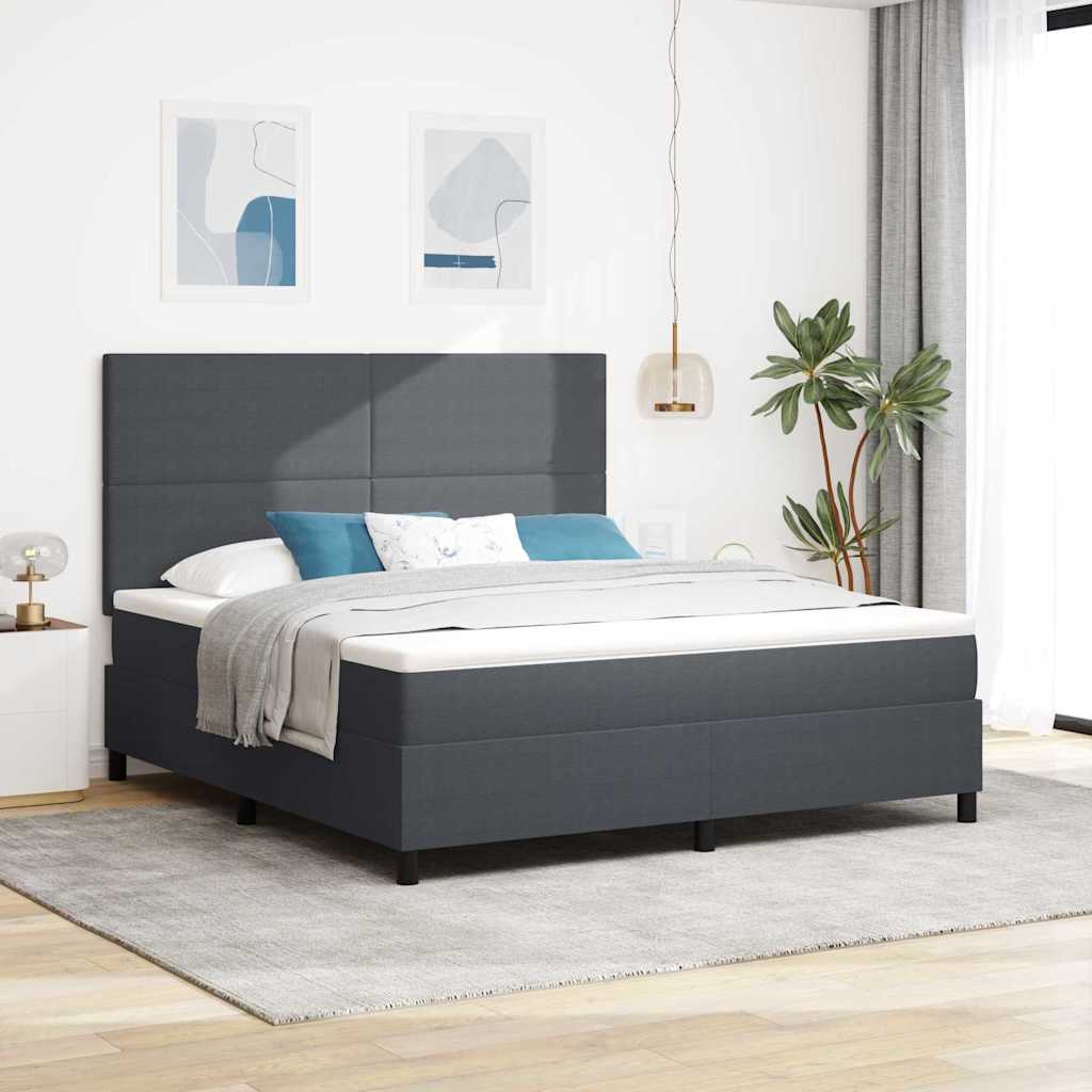 Boxspringbett Und Weiß 203 X 90 X 88 Cm Cordstoff