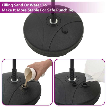 Punchingball Mit Ständer, Handschuhen & Pumpe 81-122 Cm