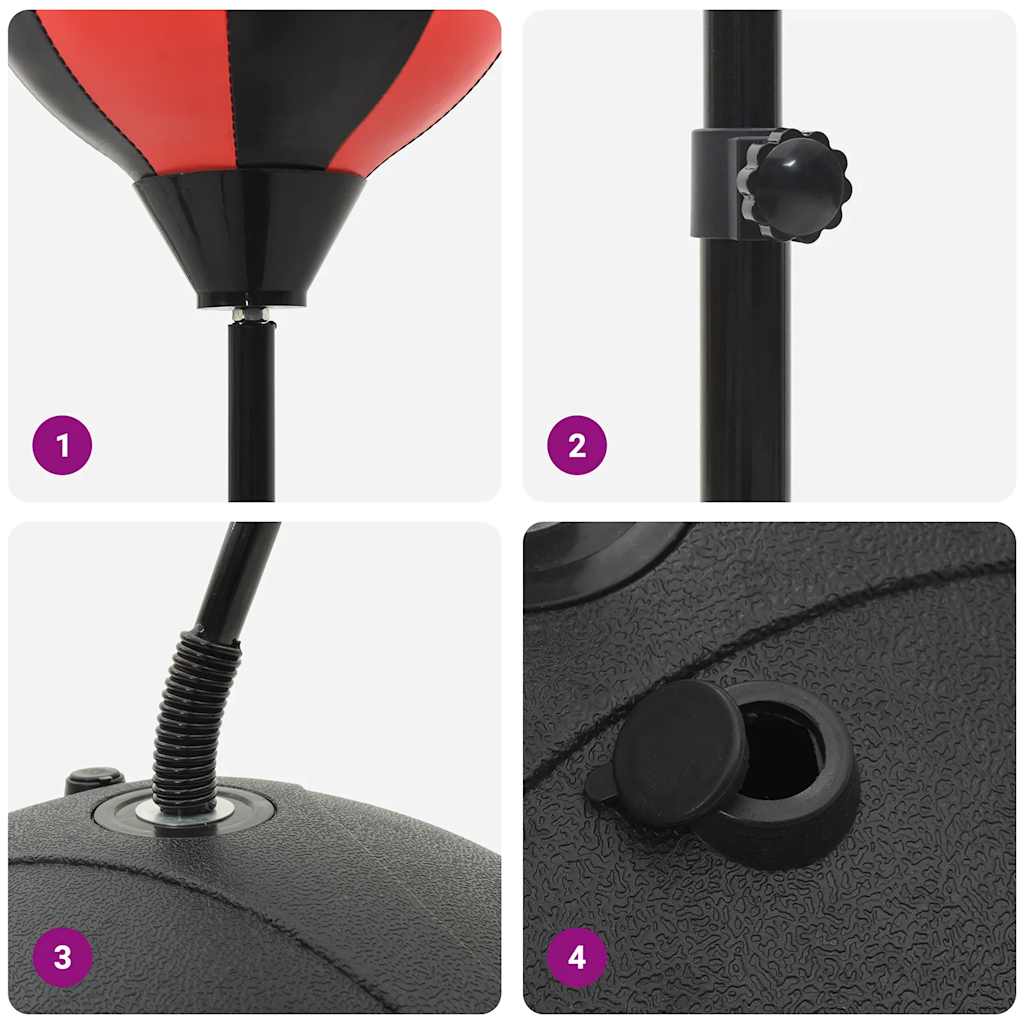 Punchingball Mit Ständer, Handschuhen & Pumpe 81-122 Cm