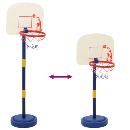 Basketballkorb Mit Ständer, Ball & Pumpe Verstellbar 90/121 Cm