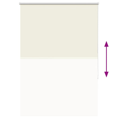 Verdunkelungsrollo Cremeweiß 115X175Cm Stoffbreite 110,7Cm Gebrochen Weiß