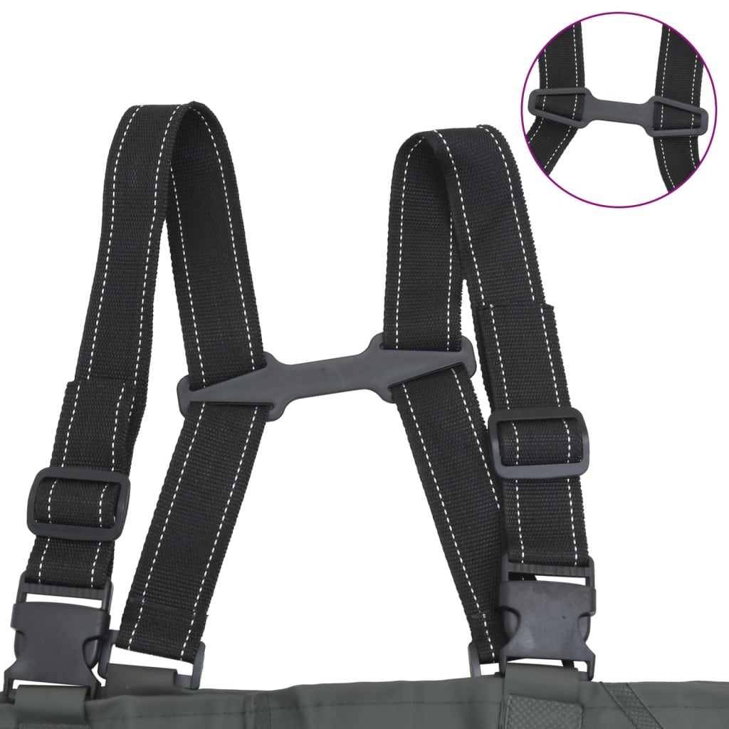 Wathose Mit Stiefeln Und Gürtel Größe 42