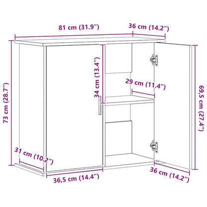 Aquariumständer Artisan Oak Holzwerkstoff