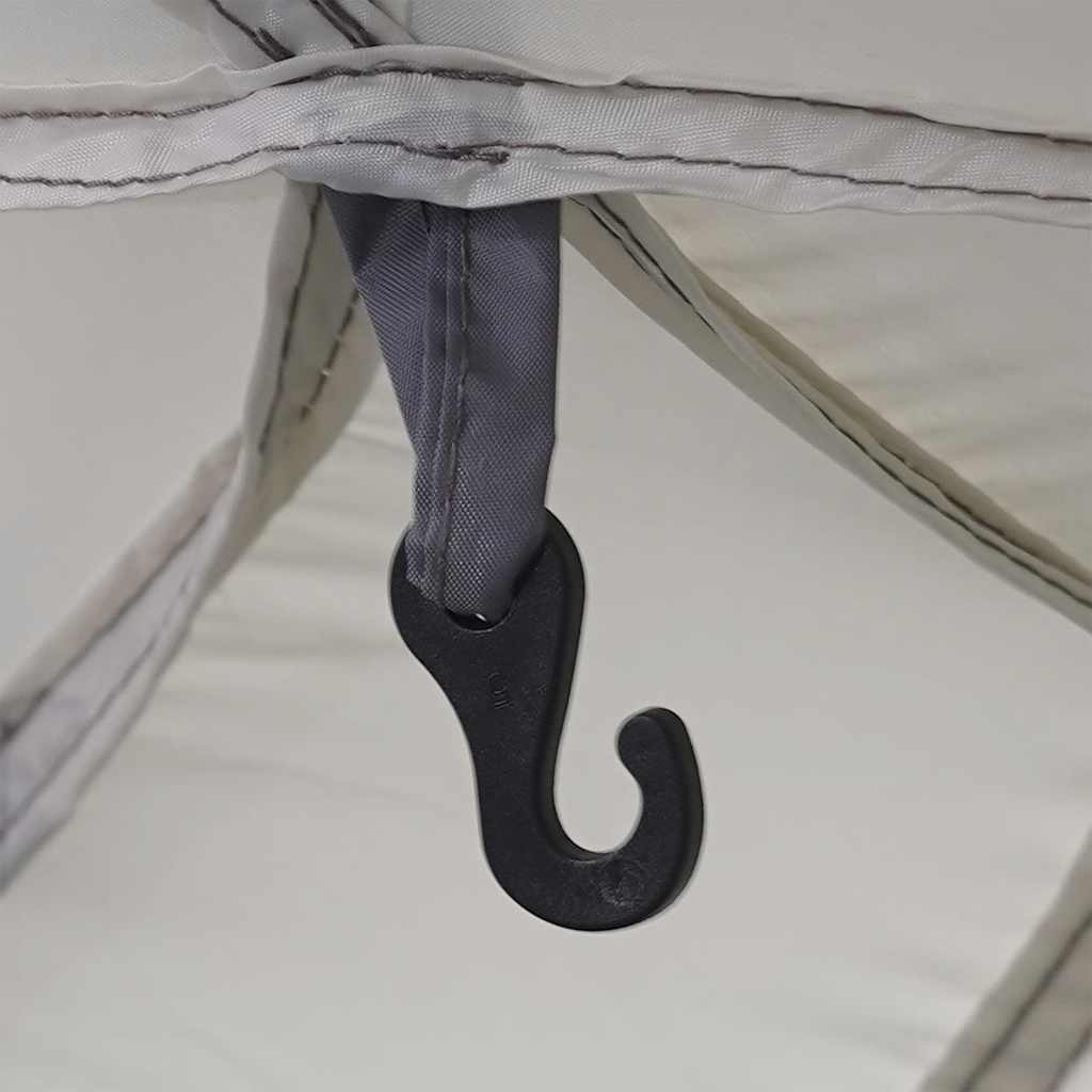 Poolzelt Mit Abnehmbarem Überzelt Netzwänden 512X458Cm Grau