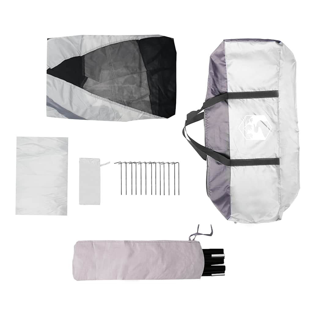 Poolzelt Mit Abnehmbarem Überzelt Netzwänden 512X458Cm Grau