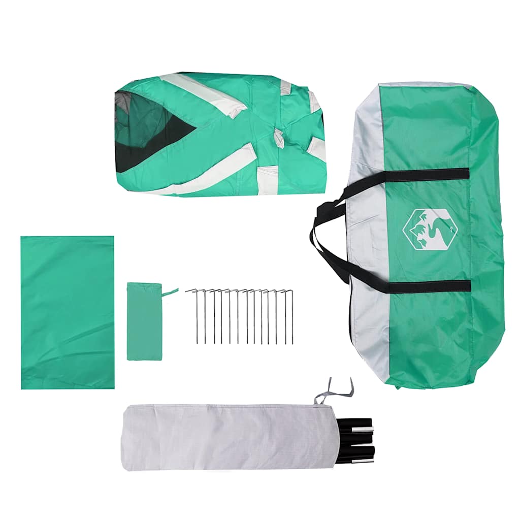 Poolzelt Mit Abnehmbarem Überzelt Netzwänden Meergrün 618X532Cm Meeresgrün