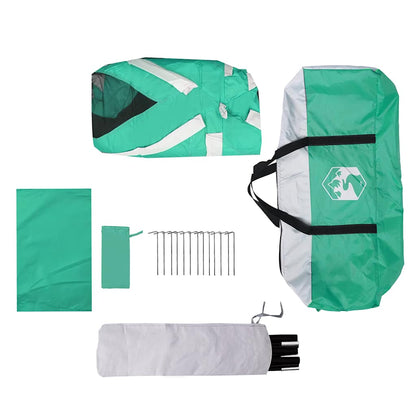 Poolzelt Mit Abnehmbarem Überzelt Netzwänden Meergrün 618X532Cm Meeresgrün