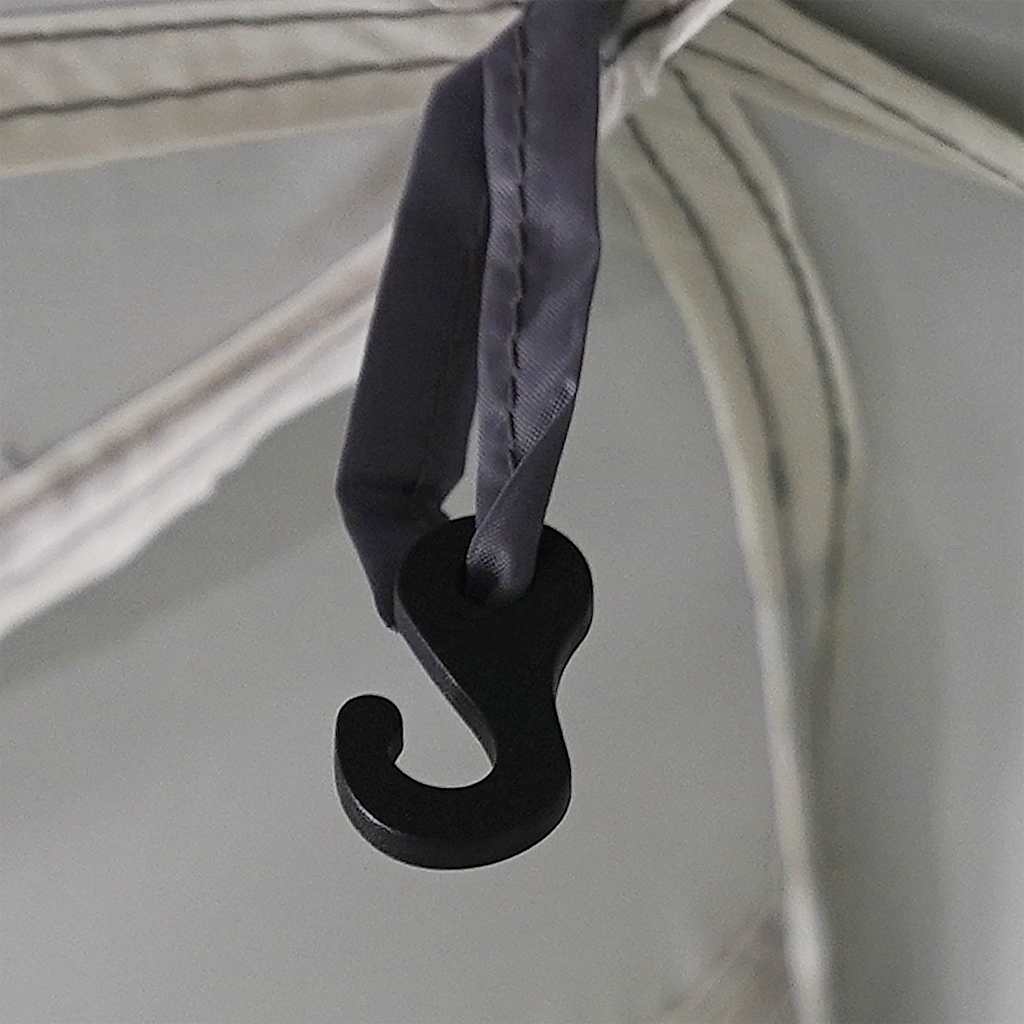 Poolzelt Mit Abnehmbarem Überzelt Netzwänden 690X690Cm Grau