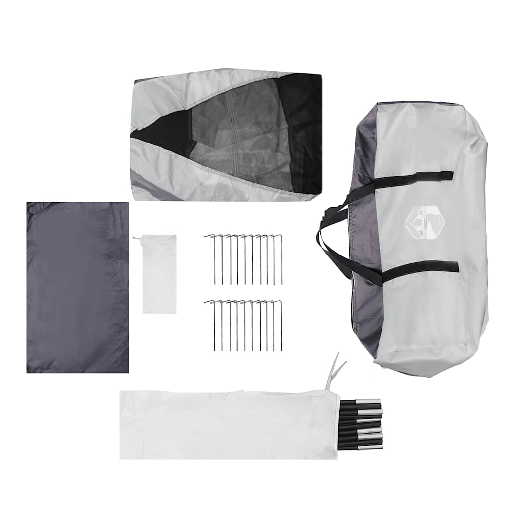 Poolzelt Mit Abnehmbarem Überzelt Netzwänden 690X690Cm Grau