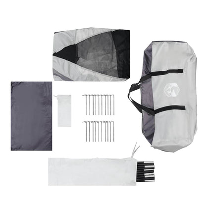 Poolzelt Mit Abnehmbarem Überzelt Netzwänden 690X690Cm Grau