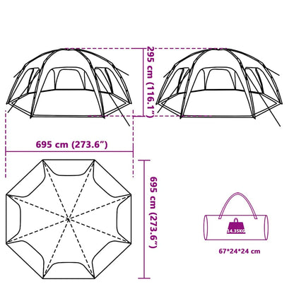 Partyzelt Wasserdicht Azurblau