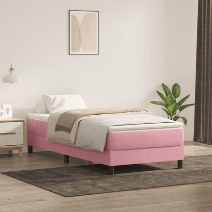 Boxspringbett Mit Matratze Samt Rosa
