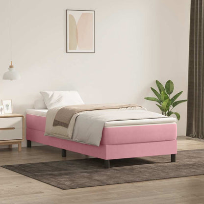 Boxspringbett Mit Matratze Samt Rosa