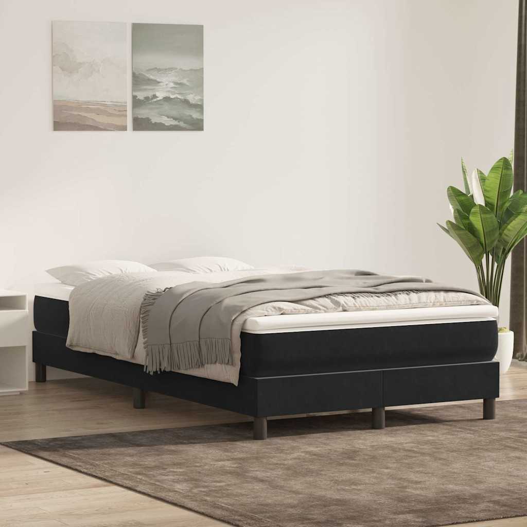 Boxspringbett Mit Matratze Samt Schwarz