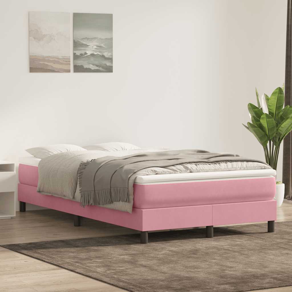 Boxspringbett Mit Matratze Samt Rosa