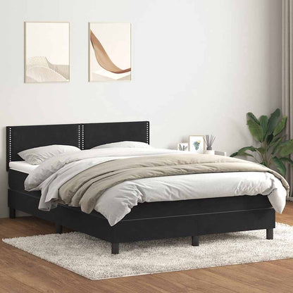 Boxspringbett Mit Matratze Samt Schwarz