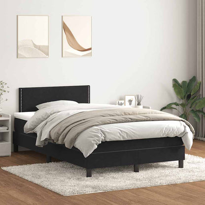 Boxspringbett Mit Matratze Samt Schwarz