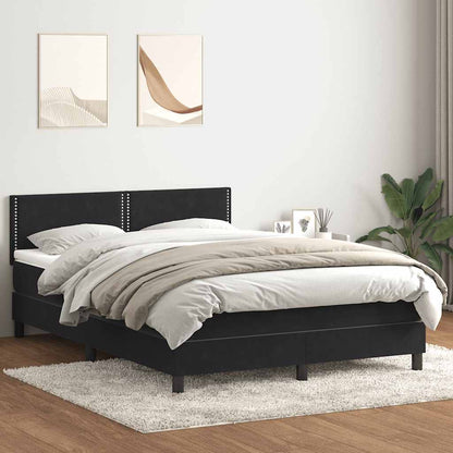 Boxspringbett Mit Matratze Samt Schwarz