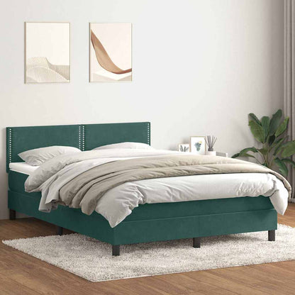 Boxspringbett Mit Matratze Samt Dunkelgrün