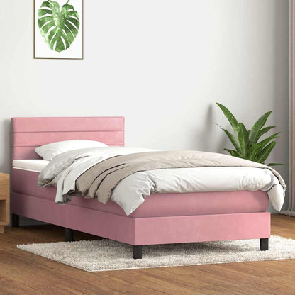 Boxspringbett Mit Matratze Samt Rosa