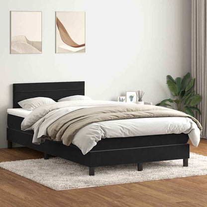Boxspringbett Mit Matratze Samt Schwarz