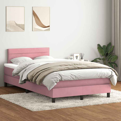 Boxspringbett Mit Matratze Samt Rosa