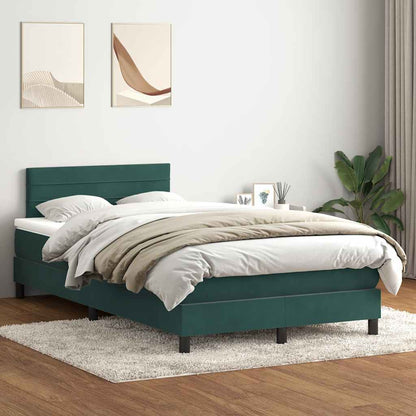 Boxspringbett Mit Matratze Samt Dunkelgrün