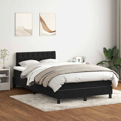 Boxspringbett Mit Matratze Samt Schwarz
