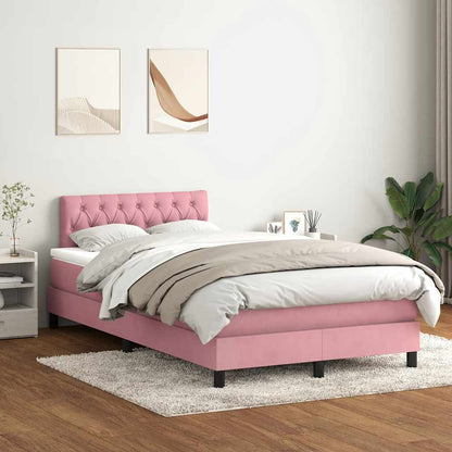 Boxspringbett Mit Matratze Samt Rosa