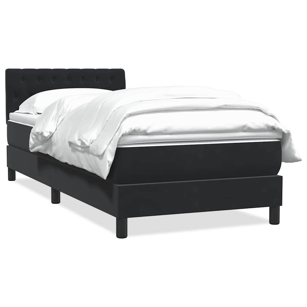 Boxspringbett Mit Matratze Samt Schwarz